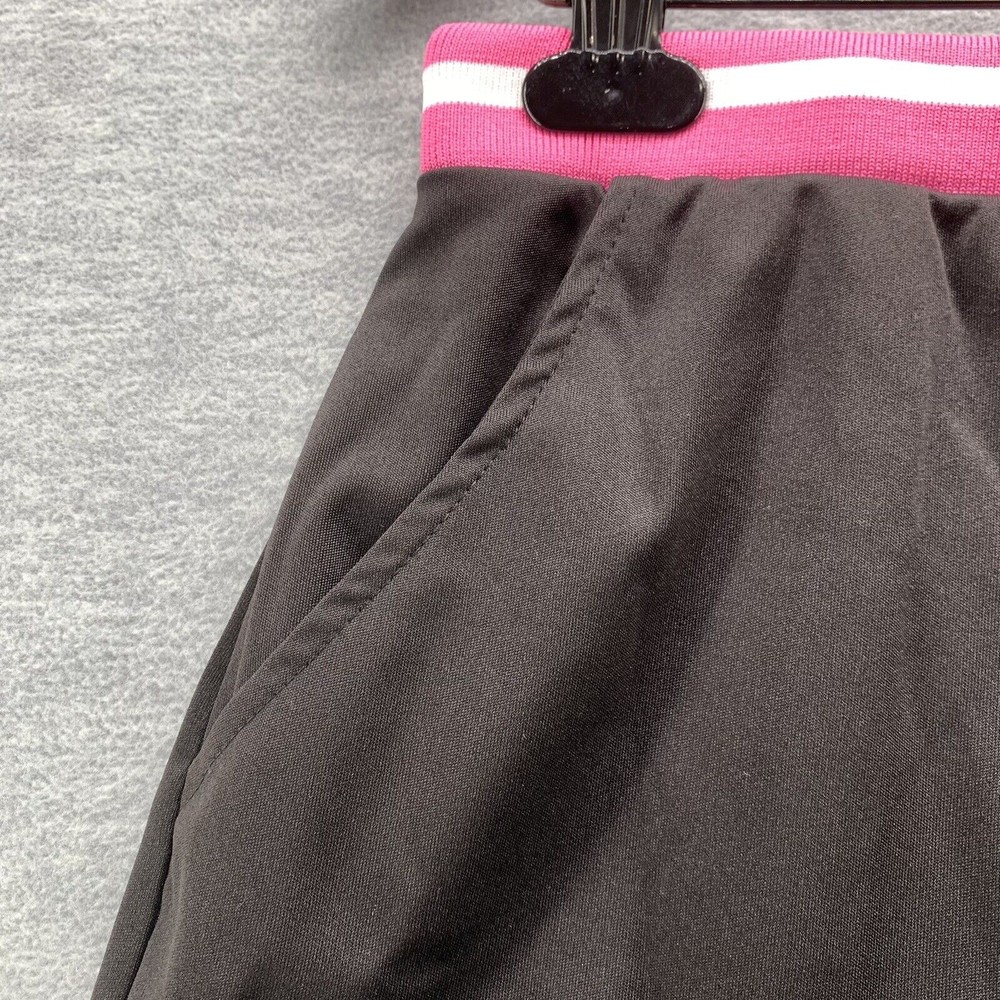 Women Black Bodycon Shirts & Shorts with Sequined Front Logo Set Size XL (A41) - Picture 4 of 13